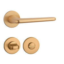 Aprile LIRA Körrozettás R SUPER SLIM 5MM KG - Szatén arany színű WC zár és alkatrészei