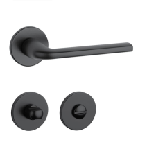 Aprile OLEANDRO Körrozettás R SLIM 7MM BLACK - Fekete WC zár és alkatrészei