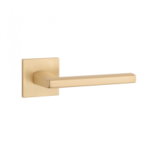 APRILE PYROLA Négyzetrozettás Q SLIM 7MM GOLD SATIN - Szatén arany színű WC zár és alkatrészei