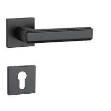APRILE RAFLESIA Négyzetrozettás Q SLIM 7MM BK - Fekete PZ zár és alkatrészei