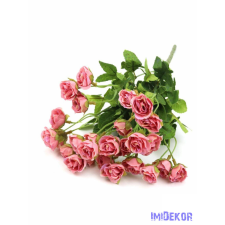  Apró kb 25 fejes selyem rózsa csokor 33 cm - Rózsaszín dekoráció
