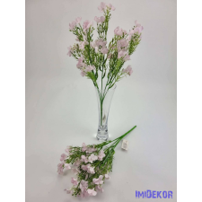 Apró virágos 5 ágú selyemvirág csokor díszítő 30 cm - Világos Lila dekoráció