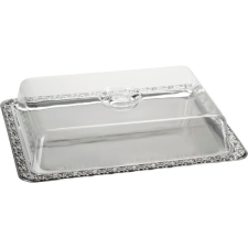 APS Felszolgáló tálca fedéllel, téglalap alakú, 42x31 cm, APS, díszített konyhai eszköz