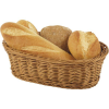 APS Péksüteményes ovális felszolgáló kosárka, APS 23x17 cm, barna