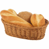 APS Péksüteményes ovális felszolgáló kosárka, APS 27x18 cm, barna