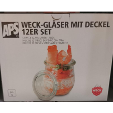 APS Weck üveg kínáló+tető, 7x8 cm, 22 cl, 12 db-os, 438090 konyhai eszköz