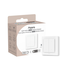 Aqara H2 villanykapcsoló EU két áramkörös, négy gombos okos Zigbee + Thread villanykapcsoló okos kiegészítő