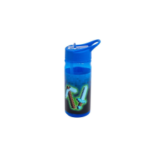 Aqua Pure szívószálas műanyag kulacs - 450 ml - Blue Pixel (511025003) kulacs, kulacstartó