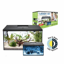 AquaEl leddy 60 D&amp;N fekete akvárium szett 60x30x30 124282 akvárium