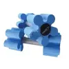  Aquafitness súlyzópár virágformájú 14 cm x8 cm fejjel, bőrbarát EVA hab anyagból