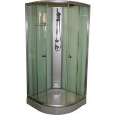 Aqualife Aqualife Opal 508C Fehér zuhanykabin 80 x 80 x 205 cm Tető nélkül kád, zuhanykabin