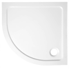 Aqualine AQUALINE TECMI íves öntöttmárvány íves zuhanytálca, 90x90x3cm, R55 (PQ559)