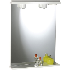  Aqualine EKOSET tükör világítással 60x75x12cm, fehér (57059) fürdőkellék
