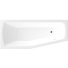 Aqualine OPAVA kád, láb nélkül, balos, 160x70x39cm, akril