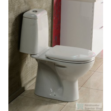Aqualine RIGA monoblokkos WC, alsó kifolyású, króm duál gombos öblítőmechanika RG801 szaniter