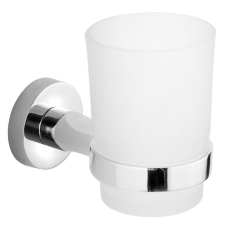 Aqualine SAMBA pohártartó, tejüveg/króm fürdőszoba kiegészítő