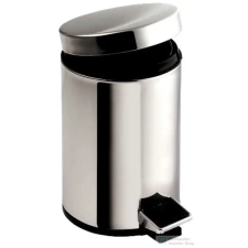 Aqualine SIMPLE LINE szemetes kosár, átm:210x280mm, 5l, fényes inox (27105) fürdőszoba kiegészítő