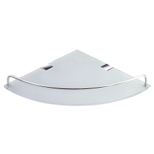 Aqualine Üveg sarokpolc fürdőszoba kiegészítő