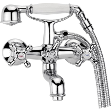 Aqualine VICTORIA kádtöltő csaptelep, zuhanyszettel, króm csaptelep