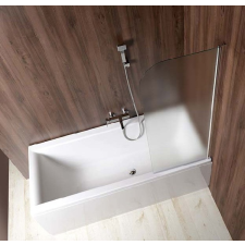  AQUALINE VILMA kádparaván 600mm, jobbos, króm/brick üveg (AQ6018P) kád, zuhanykabin