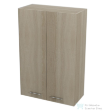 Aqualine ZOJA/KERAMIA FRESH felső szekrény, 50x76x23cm, platina tölgy 51304 fürdőszoba bútor