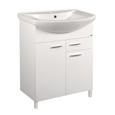  Aqualine Zoja mosdótartószekrény 61,5x74x32,5 cm + ZERO mosdó, kerámia 65x46cm fürdőszoba bútor