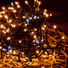 Aqualing Dekortrend Basic: Jégszikrázó fényfüzér, 360 LED, hideg-meleg fehér fény party kellék