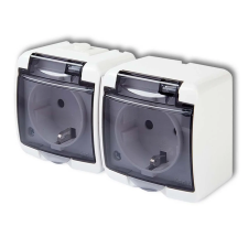  Aquastar 2 pólusú kapcsoló IP54 fehér villanyszerelés