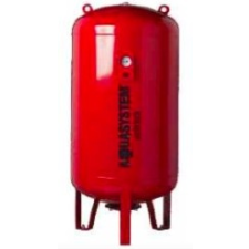 AQUASYSTEM Fűtési rendszer álló tágulási tartály 200 liter, EPDM gumi membránnal piros színben hűtés, fűtés szerelvény