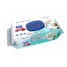 Aquella Baby nedves törlõkendõ kupakos mix prémium 120 db törlőkendő
