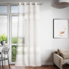  ARALIA fehér függöny tört mintával 140x270 cm lakástextília