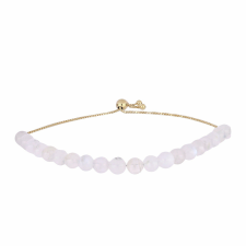  Arannyal Bevont Ezüst Karkötő Szivárvány Holdkővel, Y62150 karkötő