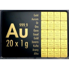 Arany Combibarren Valcambi 20x1 g - befektetési aranyrúd egyéb ékszer