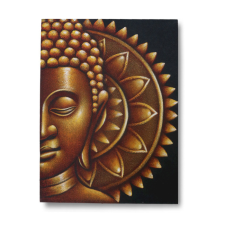  Arany Feles Buddha Mandala 60x80cm grafika, keretezett kép