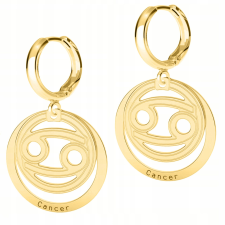  Arany fülbevaló Rák csillagjegyű Rák jelzéssel 925-ös ezüsttel fülbevaló