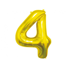 Arany Gold 4-es szám fólia lufi 85 cm party kellék