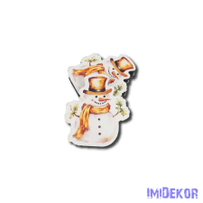  Arany hóember 5db/csomag 7x6,3cm dekorációs kellék