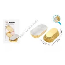  Arany hosszúkás muffin papír 3,5*7 cm 20 db sütés és főzés