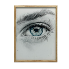 ARANY KERETES FALRA VONATKOZÓ PLAKÁT, ELragadó MEGJELENÉS, 70x100 CM grafika, keretezett kép