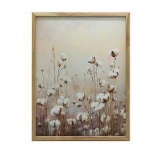 ARANY KERETES PLAKÁT FALRA PASTELL PAMUT MEZŐK 30x40 grafika, keretezett kép
