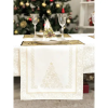  Arany lurex asztali futó karácsonyfa mintás 44x140 cm