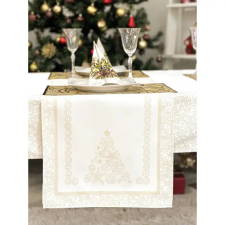  Arany lurex asztali futó karácsonyfa mintás 44x140 cm lakástextília