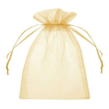  Arany organza zacskó - ajándéktasak - 10x8 cm - 1 darab ajándéktasak