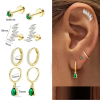  Arany Színű Orvosi Acél Piercing Szett - 8 db