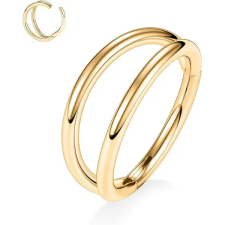  Arany Színű Titánium Dupla Karika Piercing - 8 mm egyéb ékszer