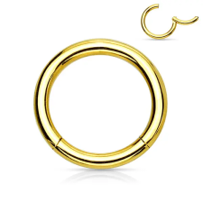  Arany Színű Titánium Karika Piercing-8 mm egyéb ékszer