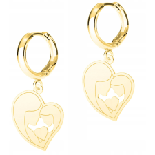  Arany Szív Fülbevaló Anya és Lánya Anya Szívek Szívek EZÜST 925 fülbevaló
