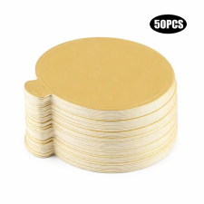  Arany tortaalátét korongok 8,8 cm-50db sütés és főzés