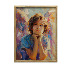 ARANYKERETES FALI PLAKÁT ANGEL'S REVERSION 50x70 CM MATTE grafika, keretezett kép
