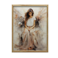  ARANYKERETES FALI PLAKÁT IMASZOBA 40x50 CM grafika, keretezett kép